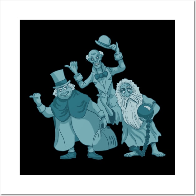 Hitchhiking Ghosts Wall Art by Black Snow Comics